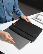 tomtoc Slim Laptop Sleeve Case for 13-inch New MacBook Air M4/A3420 M3/A3113 M2/A2681, M1/A2337 2025-2018, MacBook Pro M2/M1, Water-Resistant Protective Carrying Case with Accessories Pocket