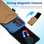 BECPLT Nylon Holster Compatible with Galaxy S25 Ultra S24/S23/S22/S21/S20 Ultra A17 A16 Motorola Moto G56 G Power Cell Phone Belt Holder for Men - Khaki