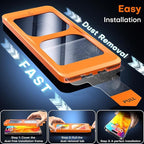 TOCOL for iPhone 16 Pro Screen Protector 9H Hardness Military Grade Shatterproof HD Tempered Glass Full Coverage Easy Installation Case Friendly 2 Pack
