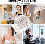Magnetic Suction Cup Phone Mount for MagSafe Case, Silicone Hands-Free Grip Holder for iPhone and Android, Mirror Shower Phone Stand for Makeup FaceTime Gym Kitchen Bathroom, Stone