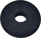 Pasow fastening tape Cable Tie Double Side Nylon Power Wire Management 3/4Inch 1 Roll Hook (5 Yards, Style 2)