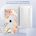 for MacBook Pro 16 inch Case 2019 2020 Release Model A2141, Plastic Hard Shell Cover with Keyboard Cover & Screen Protector for MacBook Pro 16 inch with Touch Bar & Touch ID - Floral P227