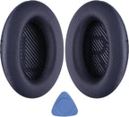 Replacement Ear Pads for Bose QuietComfort 35 (QC35) & Quiet Comfort 35 II (QC 35 ii) Headphones, EarPads Cushions with Noise Isolation Memory Foam, Softer Protein Leather, Added Thickness