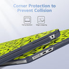 Case for MacBook Air 15 Inch 2025 2024 2023 Release M4 A3241 M3 A3114 M2 A2941, Hard Shell with Screen Protector & Keyboard Cover, Compatible with Touch ID, Distorted Emoticon