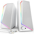LENRUE Computer Speakers, USB/USB-C Powered PC Speakers with Loud Stereo Sound, Headphone-in for Desktop, Laptop, Monitor