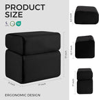 Ganondorf Foot Rest for Under Desk at Work Adjustable Foot Rest Under Desk Ergonomic Foot Stools for Under Office Desk Leg Pillow for Underdesk Footrest with Washable Cover, Mesh Black