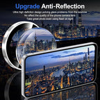 for Samsung Galaxy A16 Camera Lens Protector, Individual Metal Ring Tempered Glass Lens Cover, [Strong Adsorption] Scratch Resistant Ultra-Thin HD Clear Lens Cover, 1 Set-Slivery Ring