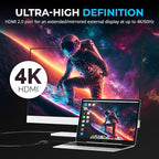 SABRENT, HDMI to USB C Adapter, USBC to HDMI Adapter 4K 60Hz, Thunderbolt Compatible for MacBook Pro/Air, iPhone 15/16, S23/24, Laptops, Tablets, Aluminum Design (DA-CH4K)