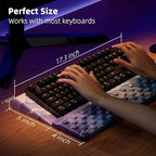 Ospelelf Computer Keyboard Stand Tilt with Wrist Rest, Comfy Ergonomic Keyboard Riser Holder for Desktop