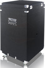 Griffin Rackmount Studio Mixer Flight Road Case (Ultimate-PROAudio) – 25U Mount Space Amp Cabinet Travel Trunk For Music Gear Recording Equipment – Portable DJ Sound Booth Carpet Rack Stand Cart