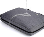 Voova Laptop Bag Case 17 17.3 Inch Computer Sleeve Messenger Bag with Shoulder Strap Expandable Waterproof Large Capacity Business Briefcase for Work Travel Fit 17-18” Laptop, Men Women, Gray