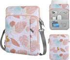MoKo Laptop Sleeve Bag for 13.3-14 Inch, Notebook Carrying Case with Pocket Fits New MacBook Pro M3/M2 14" /13" M2/M1 Pro/M1 Max 14.2 2023-2021/Air 13.6" M2 2022, Surface Pro 9/8 13", Tropical Leaf