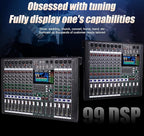 GF8 Pro Multi-Function 8-Channel Bluetooth DJ Sound Console - 7 Stage Equalizer, 99 Sound Effects, Independent Mute for Stage, Karaoke Live