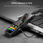 136GB Digital Voice Recorder with Playback, Innioasis R1 Full Touchscreen Voice Recorder with Bluetooth, Voice Activated Sound Audio Recorder Device with Mic (Black)