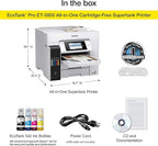 Epson EcoTank Pro ET-5800 Wireless Color All-in-One Supertank Printer with Scanner, Copier, Fax and Ethernet, White