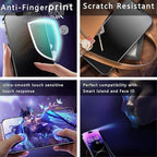 2 Pack Matte Privacy Screen Protector for iPhone 12 Pro Max, 9H Tempered Glass, Full Coverage, Anti-Fingerprint, Auto Dust-Elimination, No Bubble, Easy Installation
