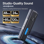 BOYA BOYALINK 2 Wireless Lavalier Microphone for iPhone Camera Android, Mini Lapel Micophone Wireless, 48 KHz 24 Bit, 6mm Mic, 1000ft, 30h Use, Noise Cancelling, Clip on Mic USB-C/Lightning/3.5mm TRS