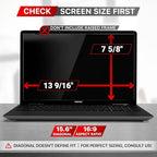 VINTEZ 15.6 Inch 16:9 Privacy Screen for Computer Monitor and Laptop - Anti Glare Protector Film Blue Light Filter Eye Protection - Computer Screen Privacy Shield, [1 Pack]