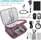 CILLA Electronics Organizer Travel, Travel Cord Organizer Case, Compact Electronics Accessories Bag for Cable, Cord, Charger, Phone