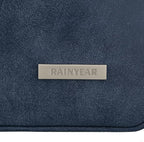 RAINYEAR 16 Inch Laptop Sleeve PU Suede Leather Case Protective Padded Cover Water Resistant Carrying Bag Compatible with 16" MacBook Pro/Max A2780 A2991 A3403 A3186 A2141 A2485 (Deep Blue)