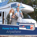 24V 100Ah LiFePO4 Battery, 2.56kWh Lithium Battery, Built-in 100A BMS, 10-Year Lifetime with Grade A LiFePO4 Cells, Perfect for RV, Camper, Home Energy Storage, Van, Off-Grid, etc