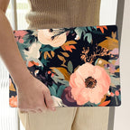 TWOLSKOO Compatible with M4 MacBook Air 13.6 inch Case 2025-2022 Release M4 A3240 M3 A3113 M2 A2681, Plastic Hard Shell & Keyboard Cover & Type C Adapter & Screen Protector, Bright Abstract Flowers