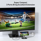 BENFEI USB C Hub 3-in-1, Super Compact, USB-C to HDMI 4K@60Hz, 10Gbps USB-A, 100W Power Delivery Compatible with iPad Pro, MacBook Pro/Air, iMac, iPhone 16/15 Pro/Pro Max, XPS, Thinkpad and More