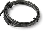 6.5 [2m] 3-in-1 Universal Laptop Cable Lock - Keyed Security Lock for K-Slot, Nano & Wedge Slot Desktop/Laptop - Anti-Theft