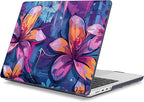 Mektron Case for 2025 MacBook Pro 16" M4 A3403 A3186 M3 A2991 M2 A2780 M1 A2485 (2021/2023/2024) Pro/Max with Touch ID, Hard Shell Plastic Laptop Cover Keyboard Cover, Graffiti Flower