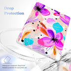 for MacBook Pro 16 inch Case 2019 2020 Release Model A2141, Plastic Hard Shell Cover with Keyboard Cover & Screen Protector for MacBook Pro 16 inch with Touch Bar & Touch ID, Trendy Floral