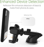 iOttie Auto Sense Qi Wireless Car Charger - Automatic Clamping Dashboard Phone Mount with Wireless Charging for Google Pixel, iPhone, Samsung Galaxy, Huawei, LG, and other Smartphones.