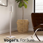Vogel's SFS 4113 Speaker Floor Stand for Sonos ERA 100, Cable Inlay System, Height: 32,3 inch (82 cm), Exceptionally Stable, White, 1 Floor Stand