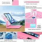 Keyboard Case for iPad Air 13 inch (M3 2025/M2, 2024),iPad Pro 12.9 inch (3/4/5/6th Gen)，Magic-Style Magnetic – Floating Cantilever Stand – Backlit Keyboard Case with Multi-Touch Trackpad