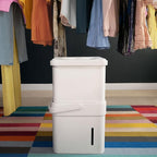 Midea Cube 50 Pint Dehumidifier for Basement and Rooms at Home for up to 4,500 Sq. Ft., Built-in Pump, Drain Hose Included, Smart Control, Works with Alexa (White), ENERGY STAR Most Efficient 2023