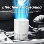 IMUNSEN M-003W True HEPA 13 Filter Air Purifier for Car, Desk, and Office with Carbon Deodorization Filter, 4-Stage Filtration, Smoke, Odors, Allergens, USB Port 5V, Made in Korea - White