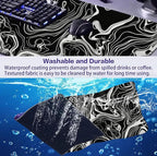 Minimalist Abstract Line XL Mouse Pad, Suitable for Home Office and Study Keyboard Mouse Pad 35.4 x 15.7 x 0.12 Inches