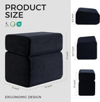 Ganondorf Foot Rest for Under Desk at Work Adjustable Foot Rest Under Desk Ergonomic Foot Stools for Under Office Desk Leg Pillow for Underdesk Footrest with Washable Cover, Black