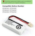 Battery BT162342 / BT262342 BT183342/BT283342 BT166342/BT266342 2.4v 800Mah Battery Pack for VTech CS6114 CS6419 CS6719 AT&T EL52300 CL80112 VTech CS6719-2 Cordless Handsets (Pack 4)