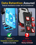 Qifutan Phone Holders for Your Car with Military-Grade Suction Phone Stand for Car [Super Stable] Automobile Car Mount for iPhone Universal Car Dashboard Windshield Mount Fit iPhone Smartphones