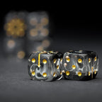 D6 Dice Set – 10× Six-Sided Resin Dice with Themed Designs – 16mm Tabletop for Wargames, RPGs, MTG, and Board Games (B-Dice in Wooden Box, Chaos Dice Set)