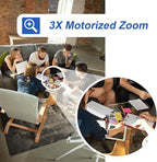 GW Security 64 Channel UltraHD 12MP 6K @ 30FPS Realtime 3X Motorized Zoom PoE Security Camera System with 32 x 12MP IP Two-Way Audio Full-Time Color Night Vision Outdoor/Indoor Smart AI Bullet Cameras