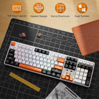 Redragon K689 PRO Wireless Gasket RGB Gaming Keyboard, 108 Keys Mechanical Keyboard w/Extra 4 Hotkeys, Upgraded Hot-swappable Socket, 3-Layer Noise Dampening, Round PBT Keycaps, Custom Linear Switch