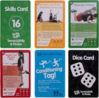 Shuffle Up Tennis Card Games - 70+ Fun & Active Skills Cards for Kids, Fitness Cards Develop Fundamentals, Stamina & Strength, Easy to Play for Kids | Multiple Skill Level Cards Include 2 Dices