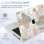 for MacBook Pro 16 inch Case 2021 2022 2023 2024 Release A3186 A3403 M4 A2991 M3 A2780 M2 A2485 M1 Pro/Max, Hard Shell Case with Screen Protector & Keyboard Cover, Tropical Leaves
