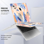 May Chen for New MacBook Pro 13 Case 2022 2020 Release (A2338 M1 M2/A2289/A2251), Plastic Crystal Hard Shell Case Cover with Keyboard Cover for MacBook Pro 13-inch Touch Bar, Bohemian Pattern