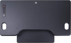 Rocelco 46" Standing Desk Converter with AC USB Charger and Dual Monitor Stand - Height Adjustable Three Screen Riser Computer Workstation - Sliding Keyboard Tray - Black (R DADRB-46-ACUSB-DM3)