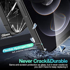 3 Pack Flexible Film Screen Protector for iPhone 12 Pro Max, Non-breakable Soft TPU Hydrogel Film for iPhone 12 Pro Max Screen Protector Film (NOT Glass)