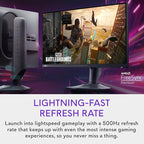Alienware AW2524HF Gaming Monitor - 24.5-inch (1920x1080) 500Hz (Overclock) 0.5ms Display, Height/Tilt/Swivel/Pivot Adjustability, 3yr Advanced Exchange-Black