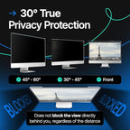 Acrylic 24 Inch Computer Privacy Screen Filter Compatible with 24 inch iMac (2021, 2022, 2023, 2024, M1, M3, M4) - 21.5" x 12.6" (547 x 320mm) - Monitor Frame Hanging Type