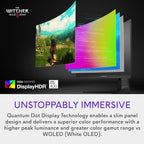 Alienware AW3423DWF Curved QD-OLED Gaming Monitor - 34-inch Quantum Dot OLED 0.1Ms 165Hz 21:9 Curved Display, 99.3% DCI-P3 Color Gamut, VESA DisplayHDR True Black 400, AMD FreeSync Premium Pro - Black